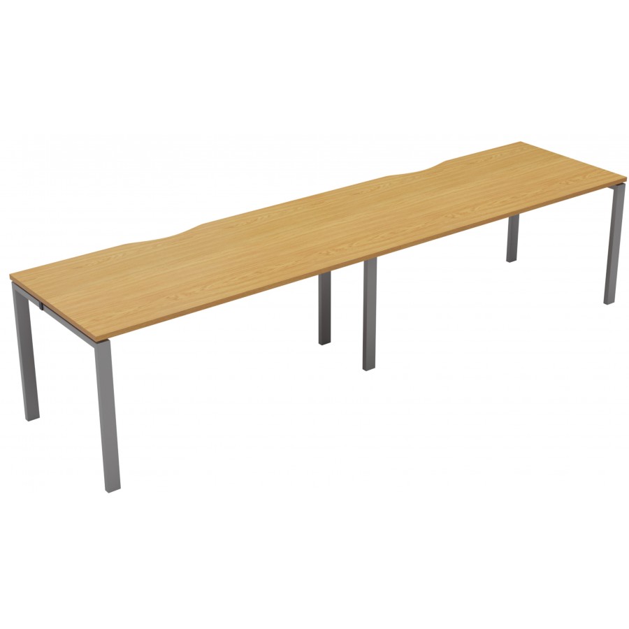Canterbury 2 Person Side x Side Bench Desk With Recessed Leg